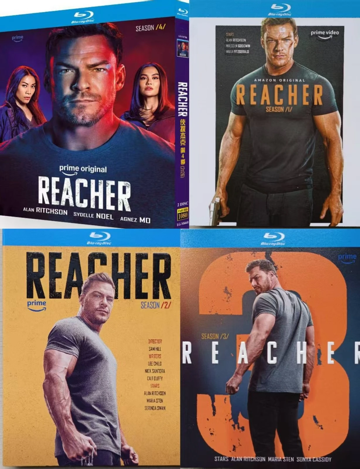 Reacher Season (1-4) 8-D Blu‑ray BD Boxed Set image 2