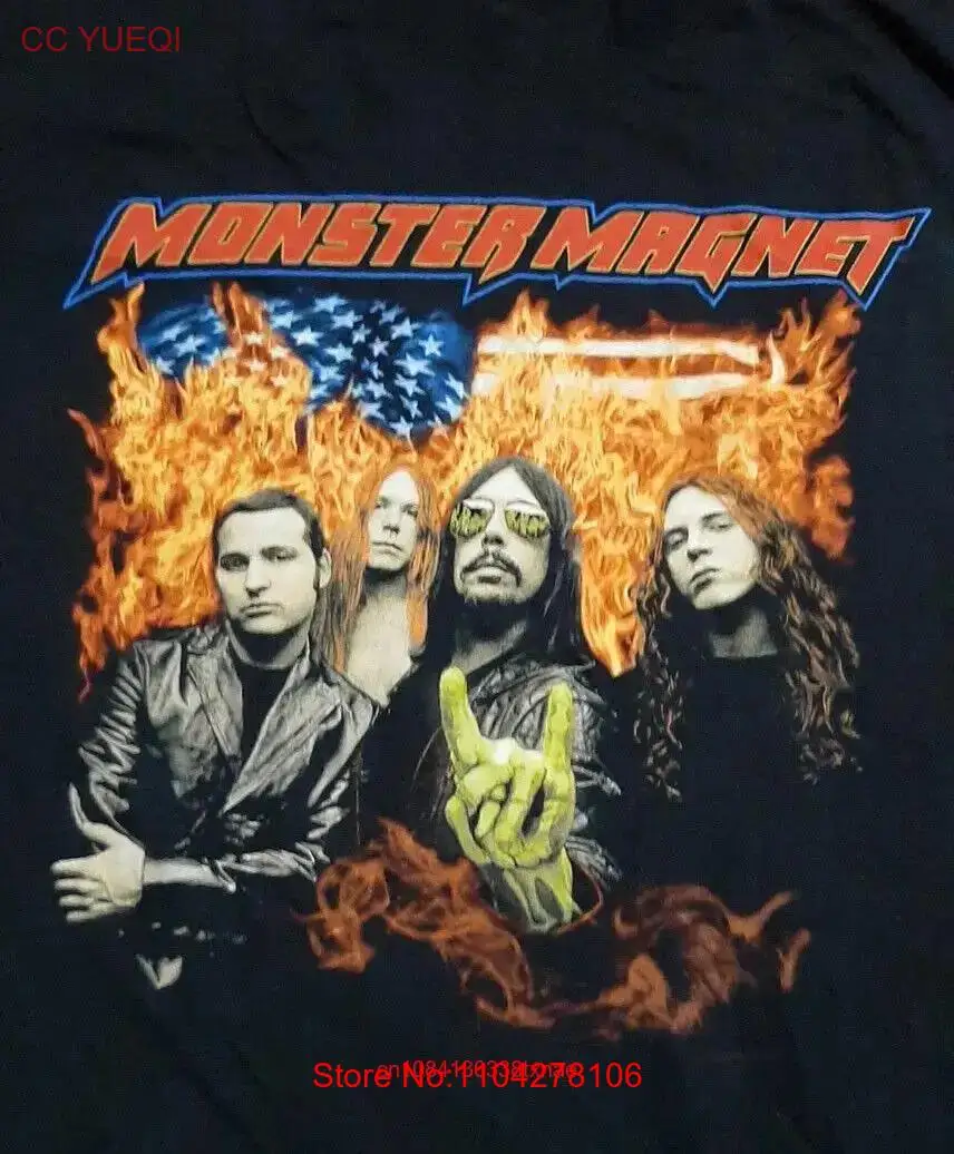 Vintage Monster Magnet Concert T shirt Black Cotton All Sizes Q1079 long or short sleeves