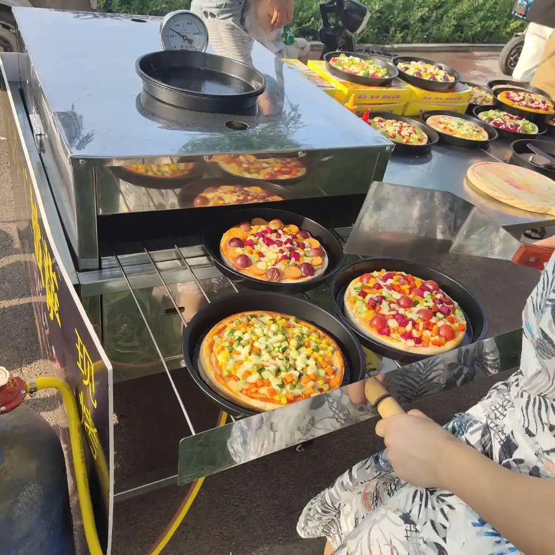 Internet Celebrity Stall Startup Mobile Outdoor s Pizza Stove Freshly Baked Baking Oven by Manufacturer