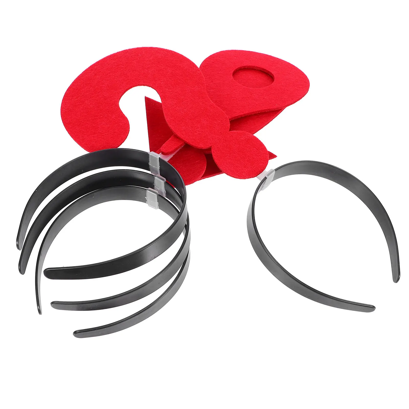 

4Pcs Creative Novelty Arrow Boppers Headband with Padded Elastic Band Comfortable Lightweight Fun Hair Hoops for Themed Parties