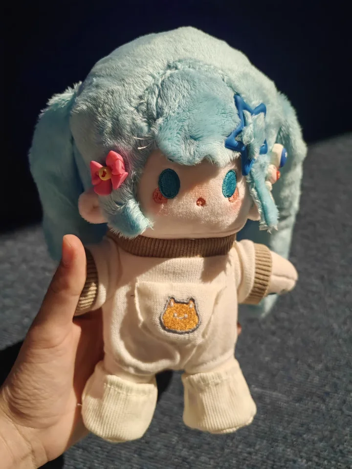 

Одежда и кукла Miku Doudou Cong, 20 см, хлопковая кукла, которую можно заменить в куклу, милая кукла с высоким внешним видом, милый сувенир
