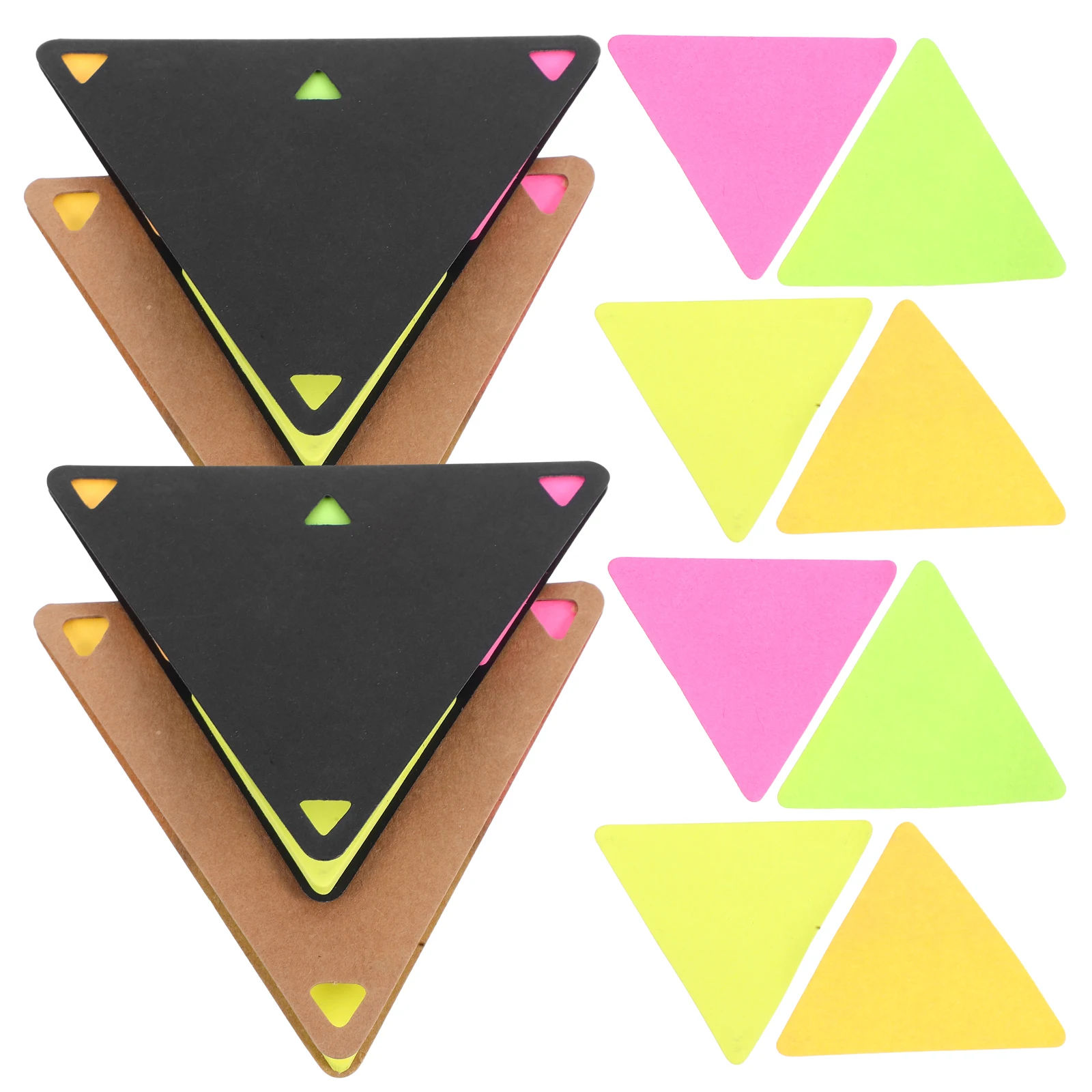 4 Sets Portable Triangle Notepad School Supplies The Pet Small Writing Pads Cute Notepads