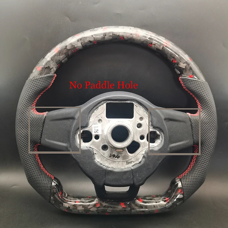 100% Real Carbon Fiber Forging Steering Wheel For Volkswagen Golf 7 MK7 GTI R VW Polo Scirocco 2015 2016