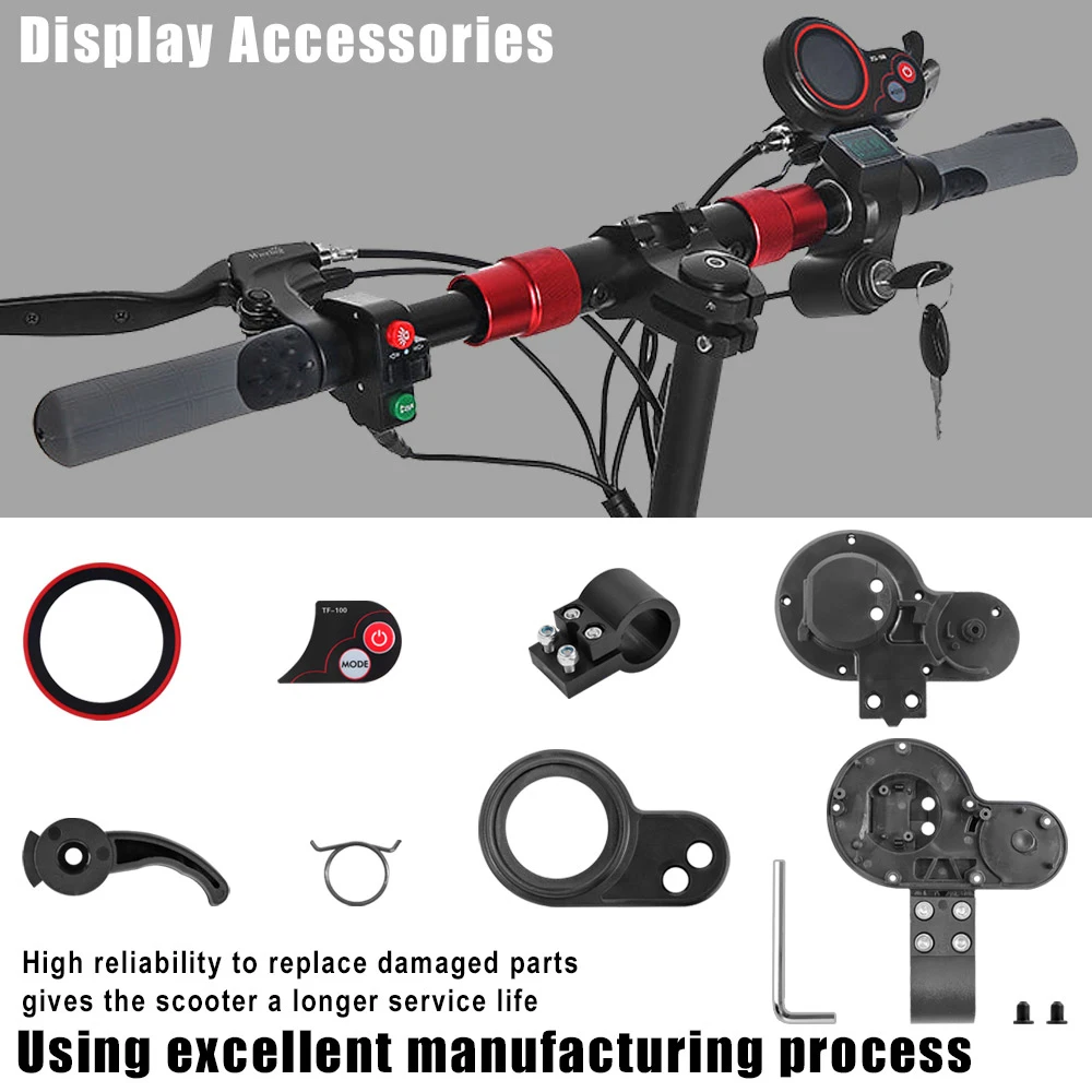 Electric Scooter Dashboard Accessories Instrument TF-100 LCD  Display For Kugoo M4/Zero10x Skateboard Part Accessories