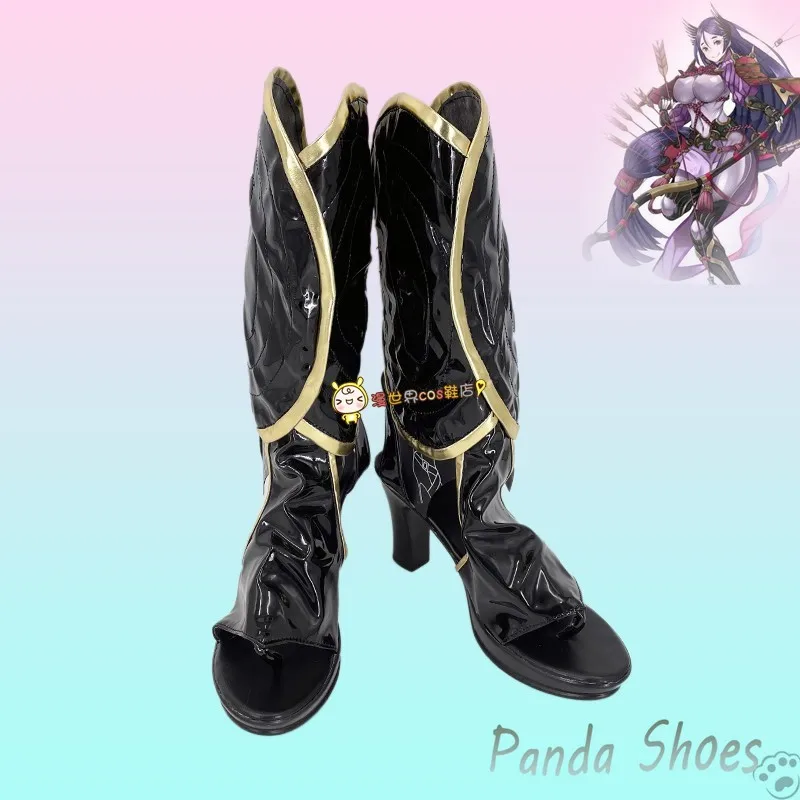 Fate Minamoto No Raikou Cosplay Shoes Anime Cos Comic Cosplay Costume Prop Shoes for Con Halloween Party