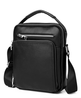 Genuine Leather Men Crossbody Shoulder Bag Cowhide Black Messenger Bags for iPad BigSize Men's Handbags Casual Business сумка 가방