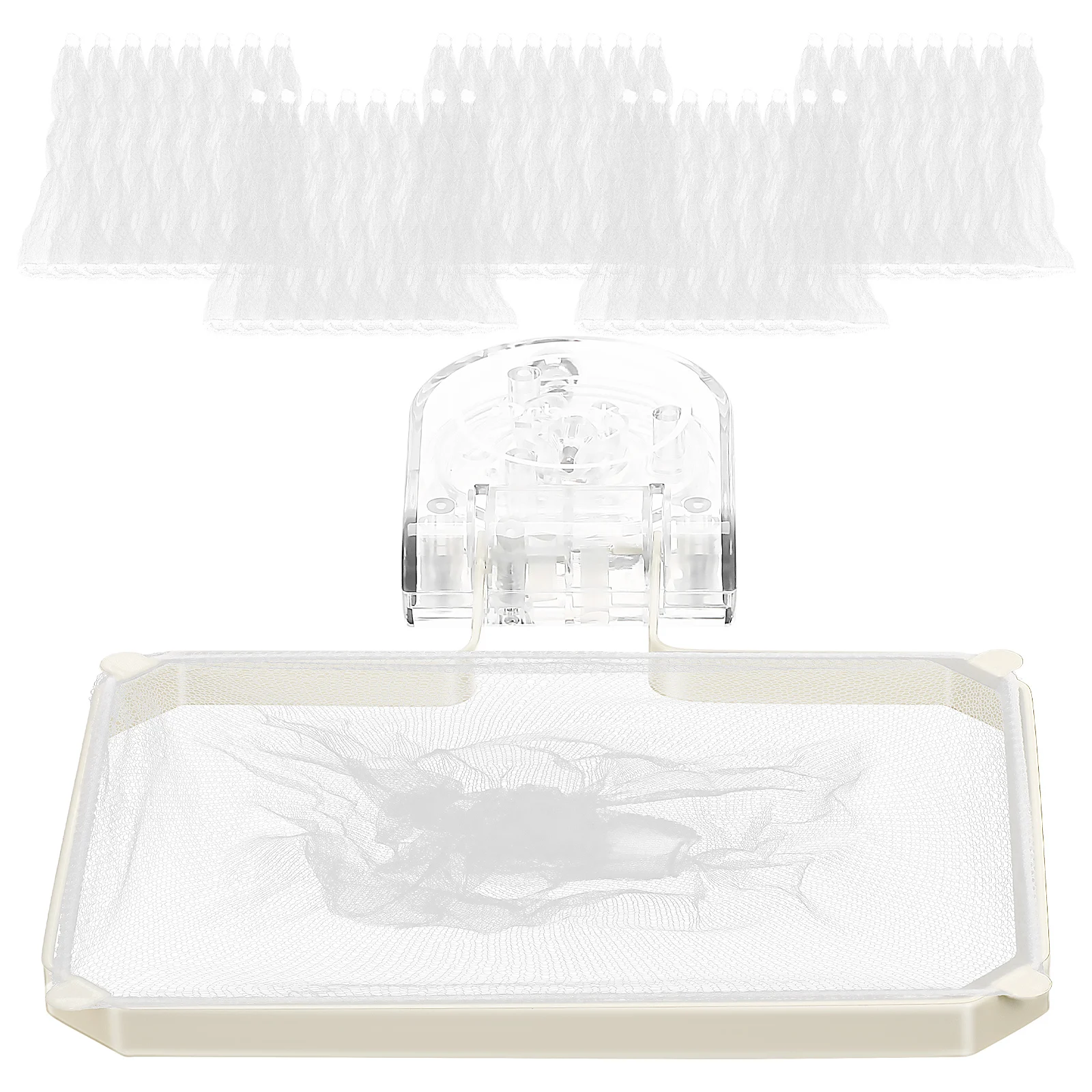 

Mesh Bag Food Catcher Kitchen Sink Strainer Drain Rack Filter Basket Space Saving Foldable Suction Cup Detachable Reusable Long