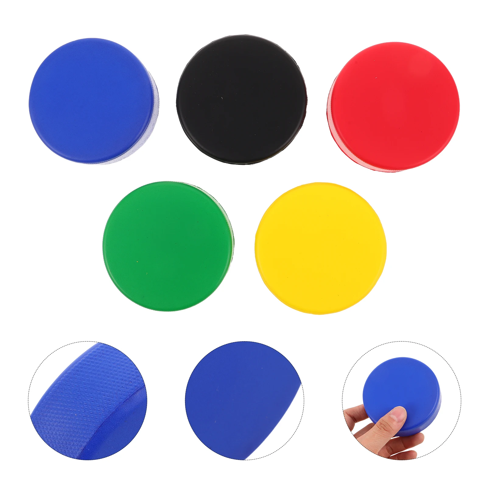 

12Pcs PU Hockey Pucks Soft Lightweight Practice Pucks Realistic Design Indoor Outdoor Training for Hockey Skills