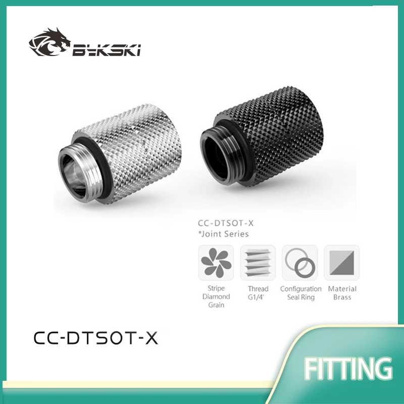BYKSKI CC-DTSOT-X G1/4'' 360 Degree Rotary Rotate Female to Male Connectors Fitting M to F Accessories Fitting
