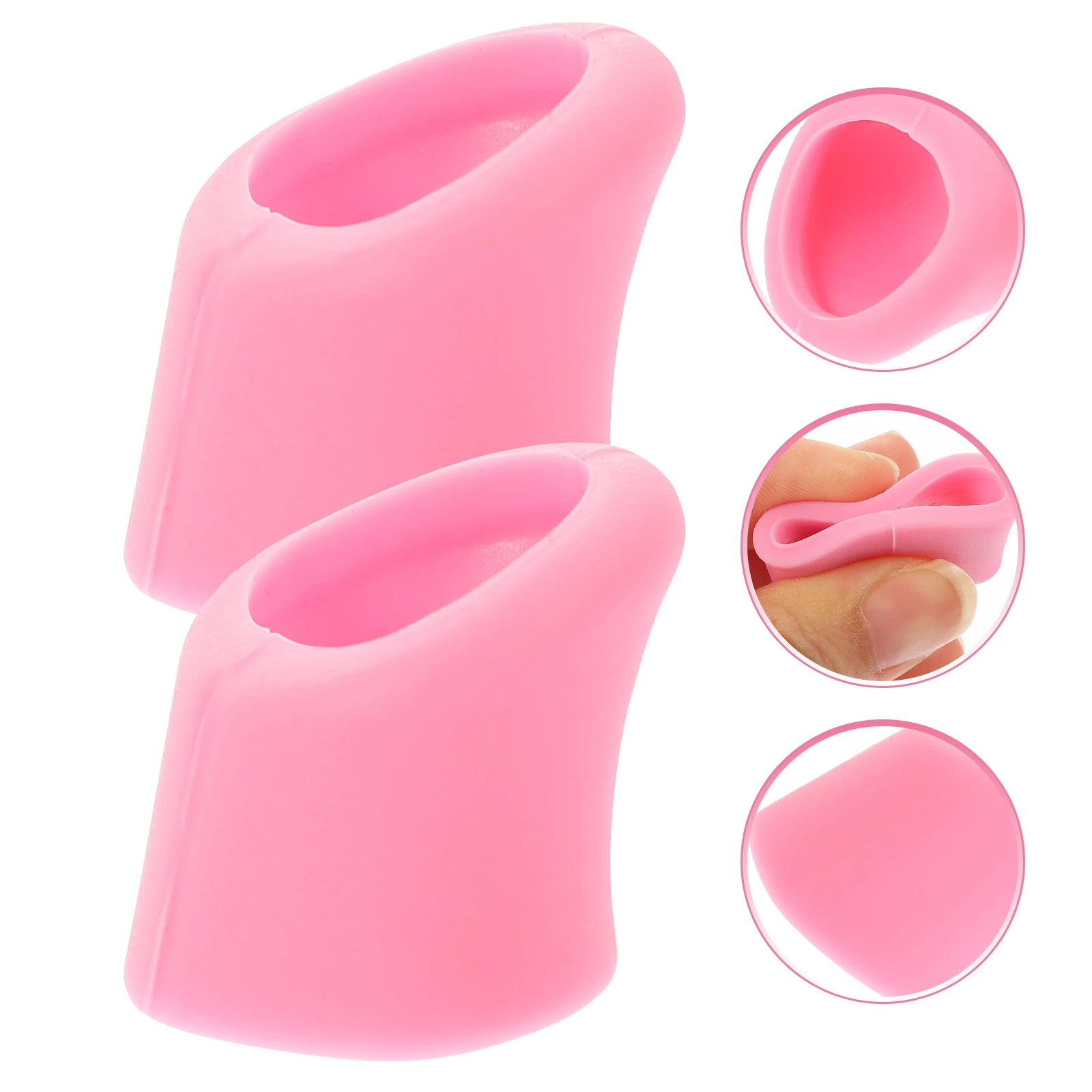 

2 Pcs Teapot Dust-proof and Scald-proof Spout Plug Silicone Handle for Pour Covers Ceramics Sleeve Pink Decorative