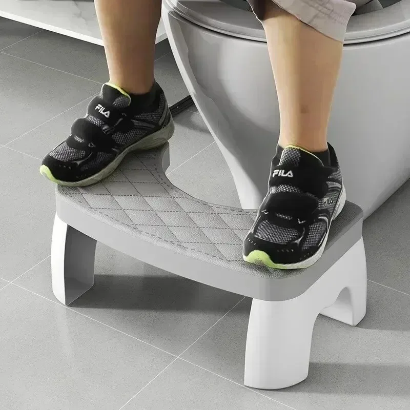 Toilet Squat Stool Non-Slip Squatty Potty Ergonomic Foot Stool for Bathroom Home Multifunctional Waterproof Footrest Posture