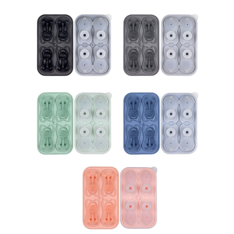 

4 Cavity Ice Mold Tray Mold Silicone Tray T21C