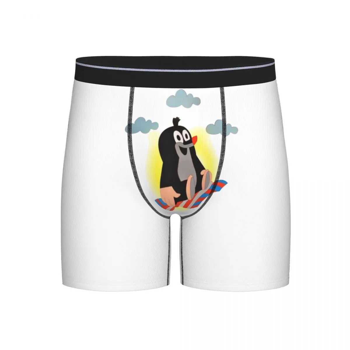 

Long Boxer Underpants Shorts Mole Happy Krtek Panties Men's Comfortable Underwear for Homme Man Boyfriend Gift