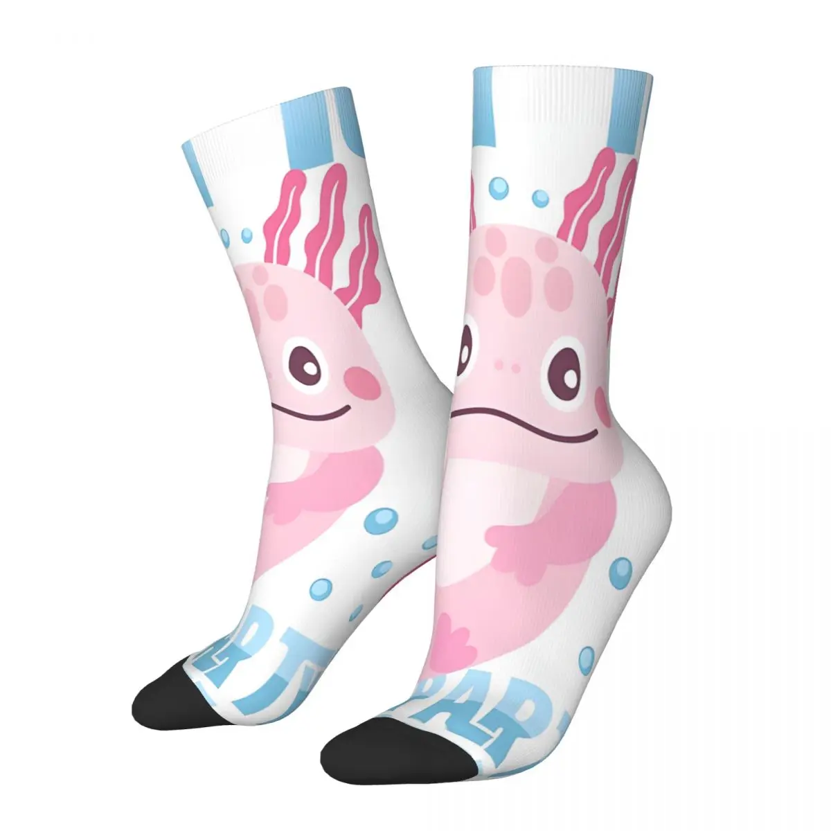 Lets Party Axolotl Socks Male Mens Women Winter Stockings Printed