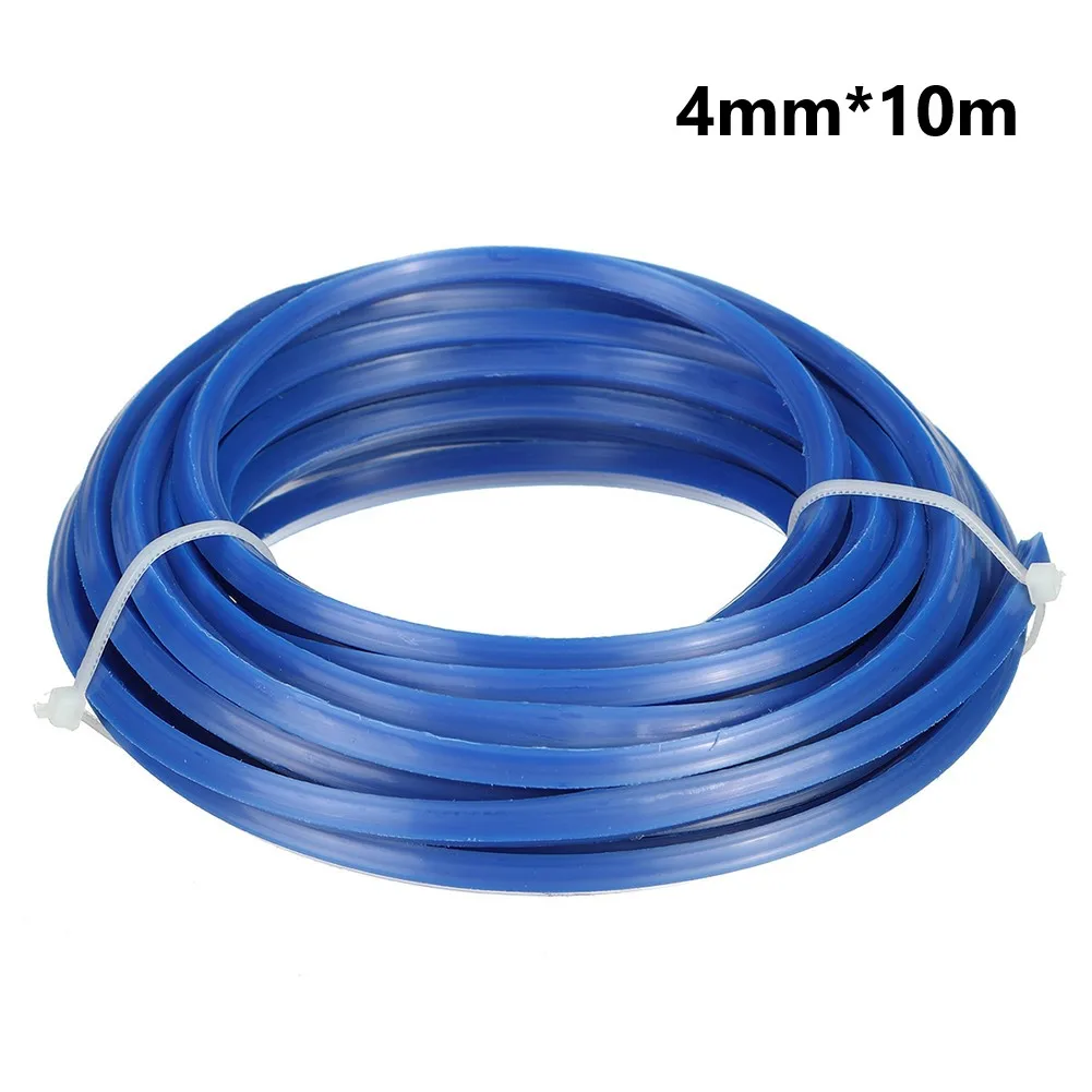 

4mm 10M Trimmer Line Whipper Snipper Cord Brush Cutter Blue Nylon Lawn Mowers Wire Garden Tool Accessories