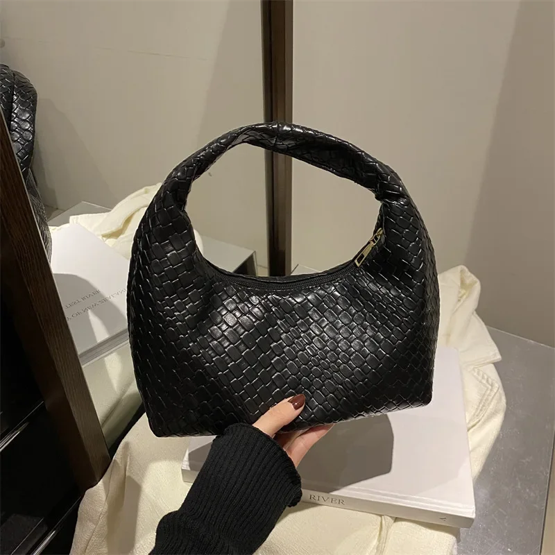 

Premium sense niche casual woven dumpling bag versatile small bag