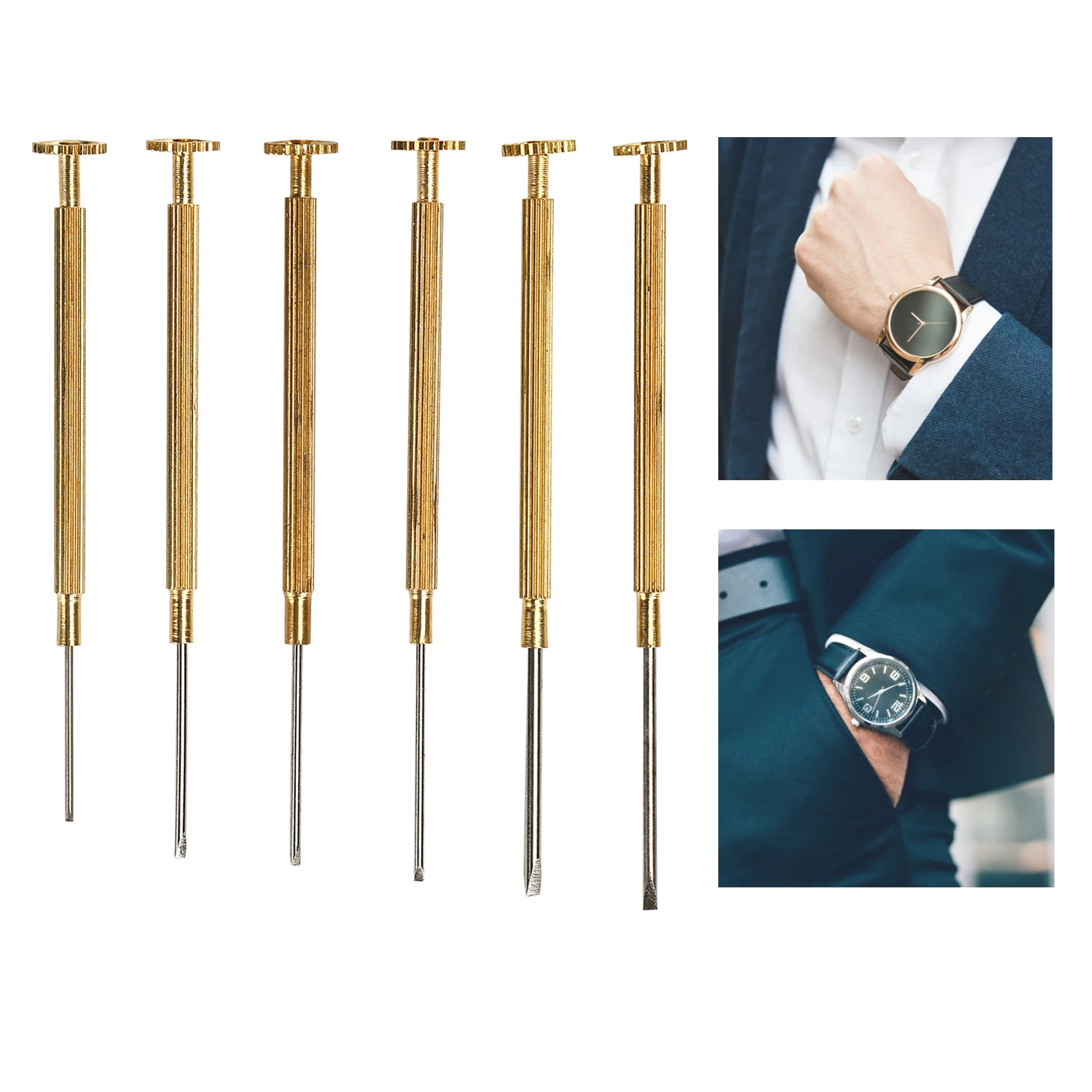 Slot Watch Screwdrivers Set Copper Watch Glasses Computer Repairing Screwdrivers Glasses Repairing Screwdrivers
