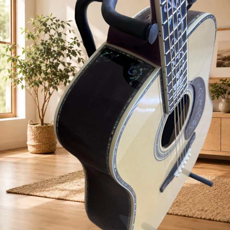 41 Inch D45 Acoustic Guitar Wooden Vase Classic Solid Top Ebony Neck Folk Guitar Solo High Quality Included Gift Free Shipping