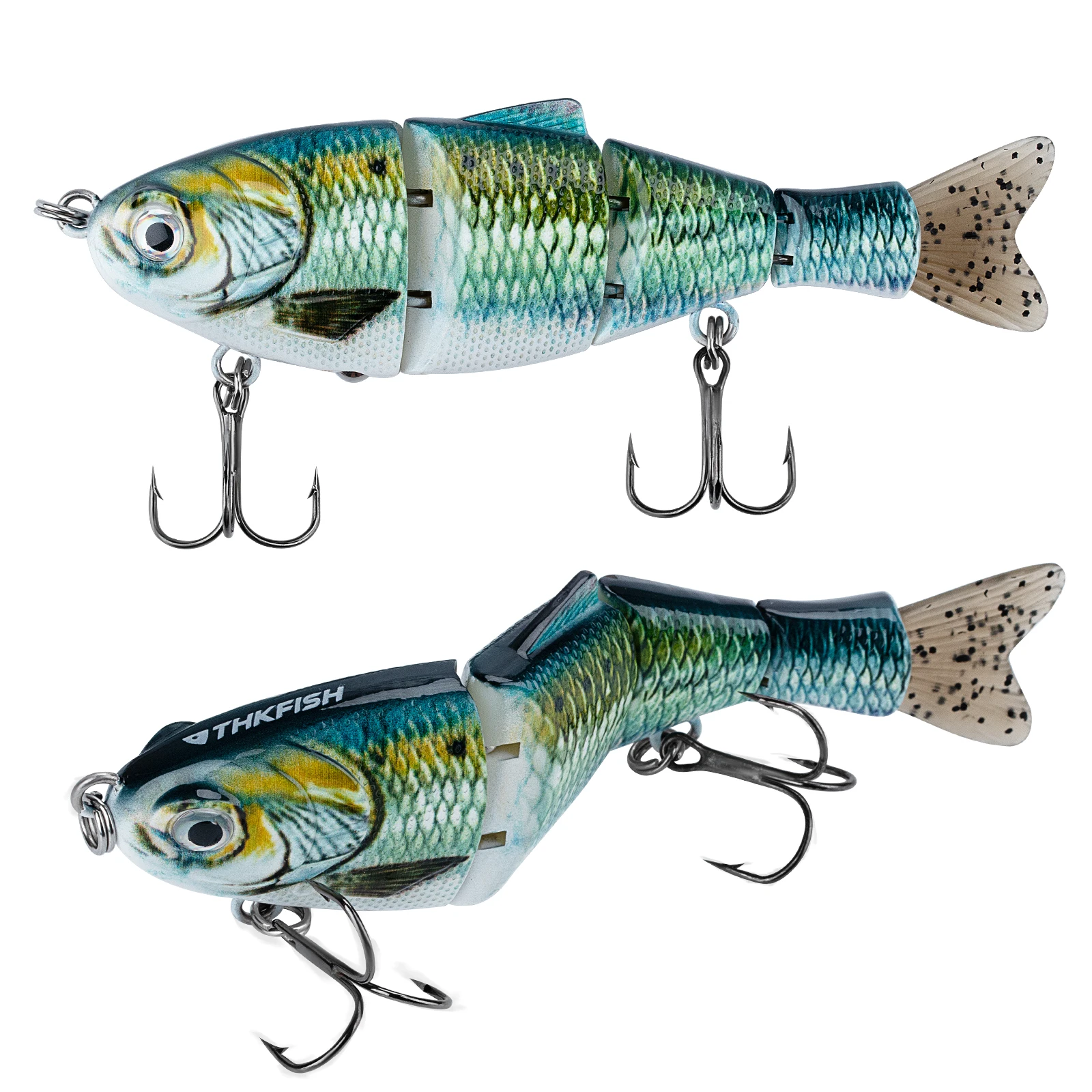 

1PCS 13.5cm/ 5.31inch Big Fishing Lures 4 Segment Artificial Hard Baits Wobbler Multi Jointed Swimbait with Hooks Fishing Tackle