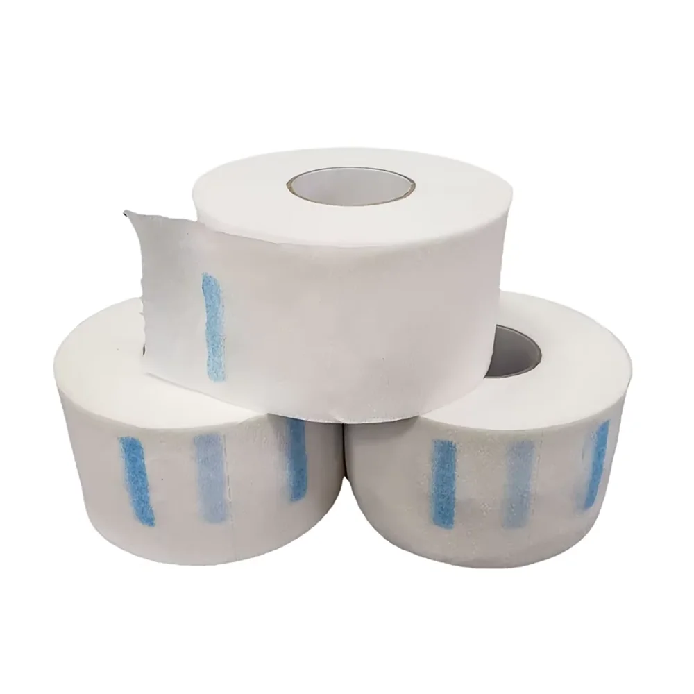 White Neck Strips Disposable Hair Cutting Accessory Stretchy 1Roll Neck Paper Adjustable Barber Dedicated Salon Hairdressing