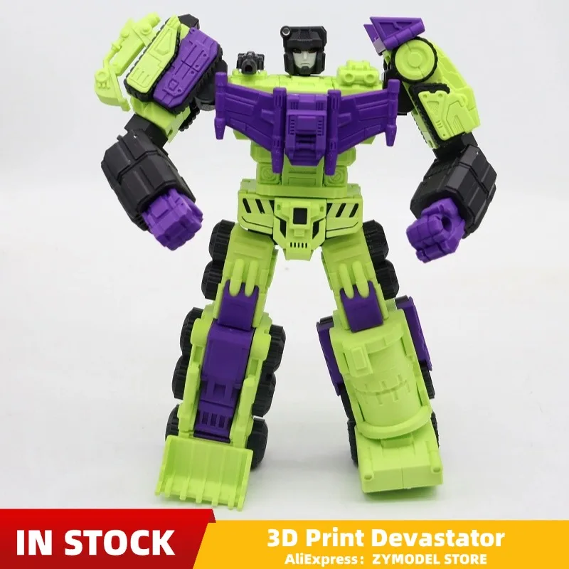 3D Print Action Figure can poss 10 in Devastator DIY Robot Toy PLA Material