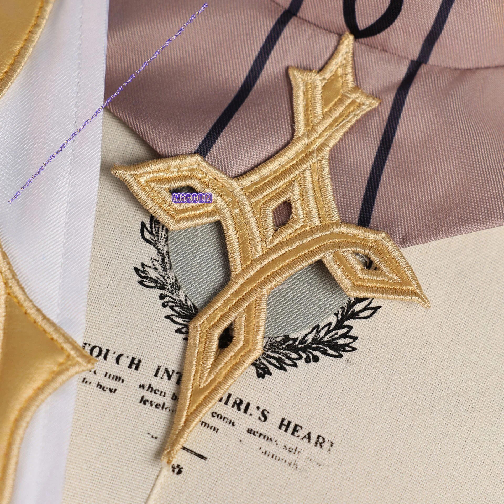 مجموعة أزياء Rhinedottir Naberius Genshin Impact التأثيرية للنساء والفتيات فستان شعر مستعار أغطية الرأس بأربعة ظلال دعامة حفلات الهالوين #5