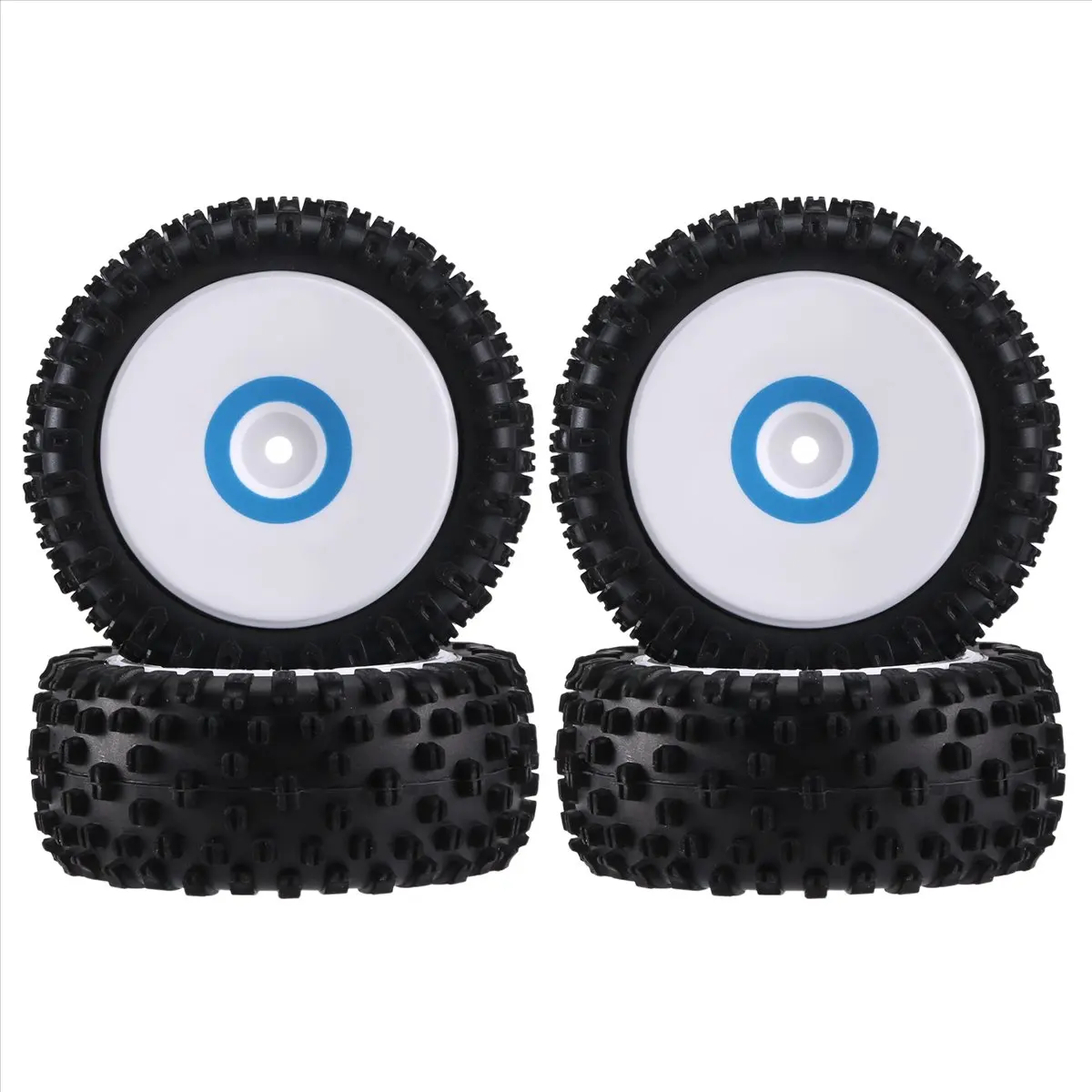 ABST 4Pcs Front and Rear Tires Wheel Tyre for 124017 1/12 RC Car Upgrade Parts Spare Accessories view 2