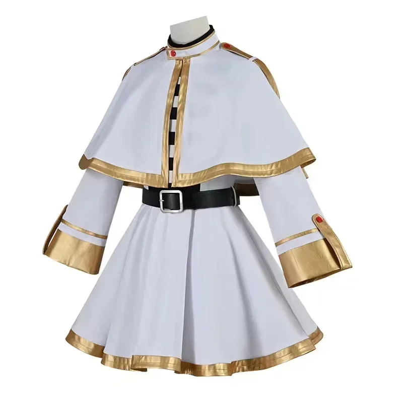 Fantasia de Cosplay Sousou No Frieren com Peruca, Sapatos, Figuras de Anime, Vestido de Mágico, Orelhas de Elfo para Festa de Halloween e Natal para M