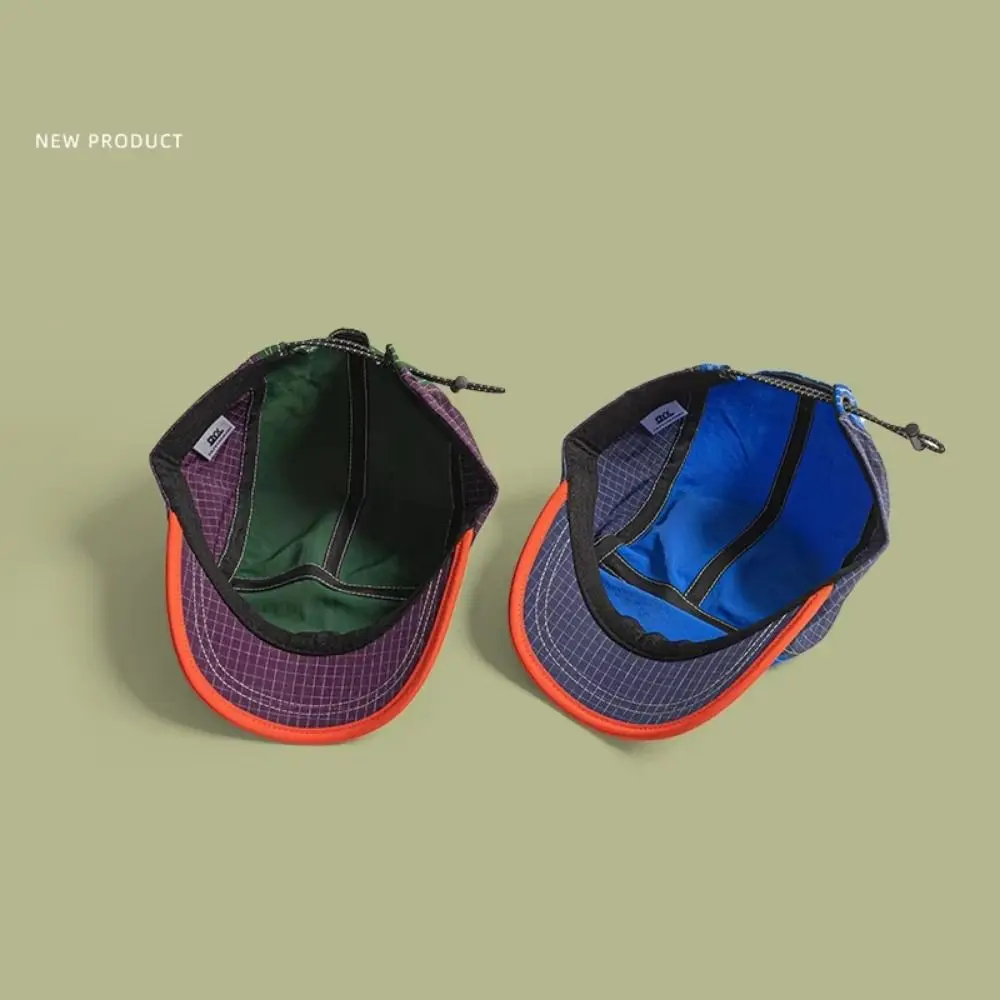 اللون مطابقة قبعة بيسبول الرجعية الصيف نمط تنفس التجفيف السريع قبعة الأشعة فوق البنفسجية حماية قصيرة حافة بلغت ذروتها قبعة التخييم الصيد #3