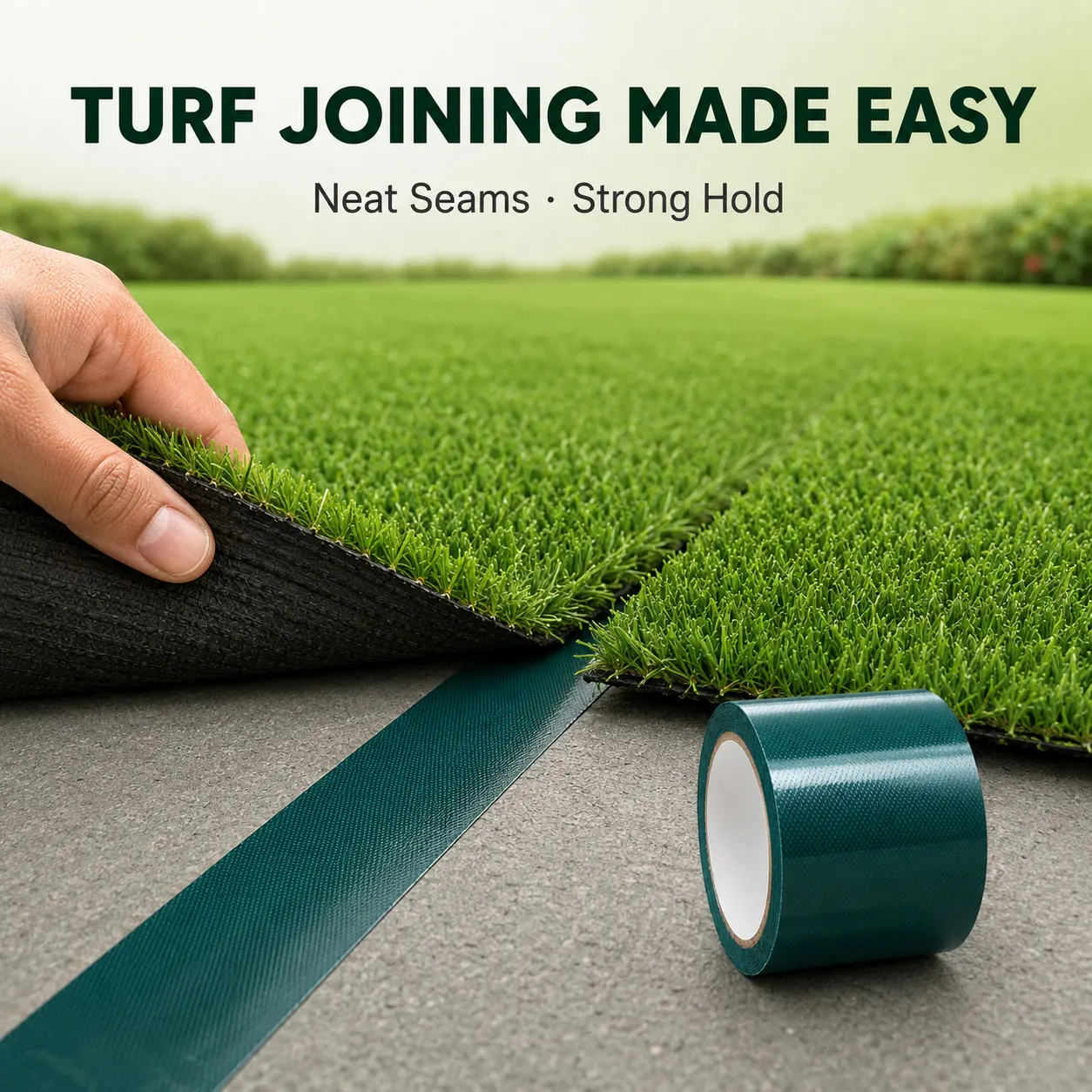 Artificial Turf Seam Joining Tape Double Sided Woven Adhesive Roll for Garden Balcony Sports and Event Grass