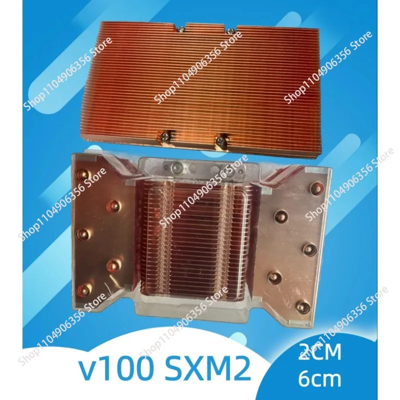 for V100 Sxm2 Gpu Graphics Card Heatsink Cooler Radiator for 2cm 6cm, Original Radiator for 2U Machine, All Copper