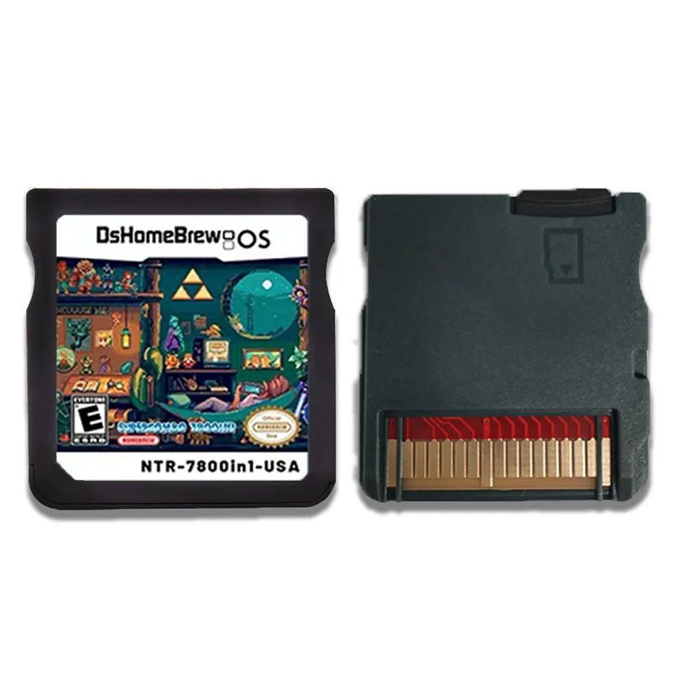 بطاقة 3DS جديدة 7800 في 1 خرطوشة متعددة لـ NDS NDSL NDSi 3DS 2DS Lite الإنجليزية مع أداة وحدة التحكم GBA NES Pce Roms