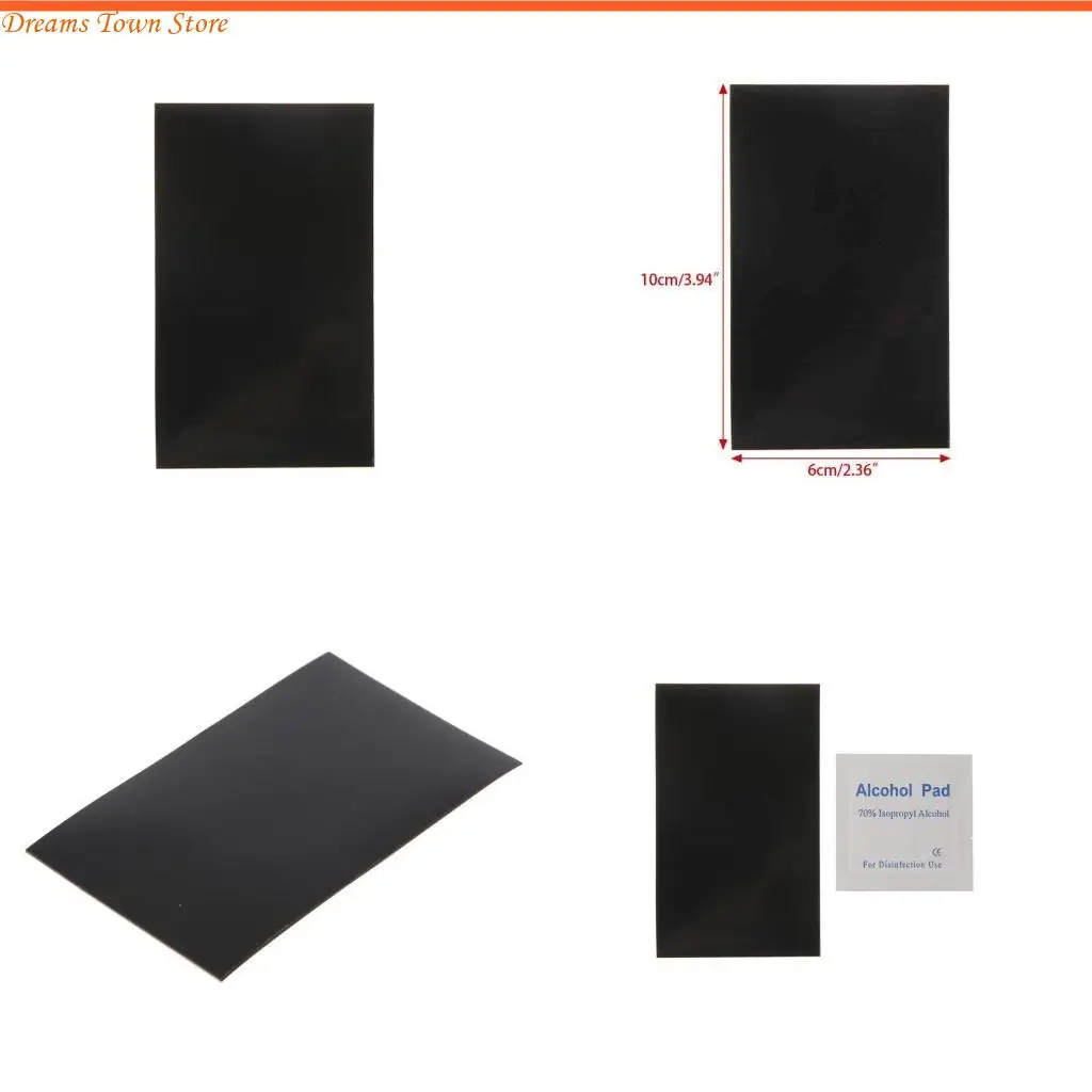 

HX6A 1 упаковка 0,6 мм мыши для мыши Gaming Clide Clide Pad Diy 100x60 мм черный