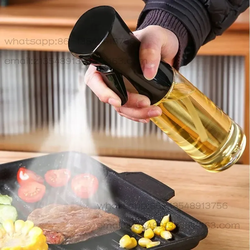 200/300/500ml Oil Spray Bottle BBQ Cooking Olive Oil Sprayer Plastic Baking Oil Spray Empty Bottle Vinegar Bottle