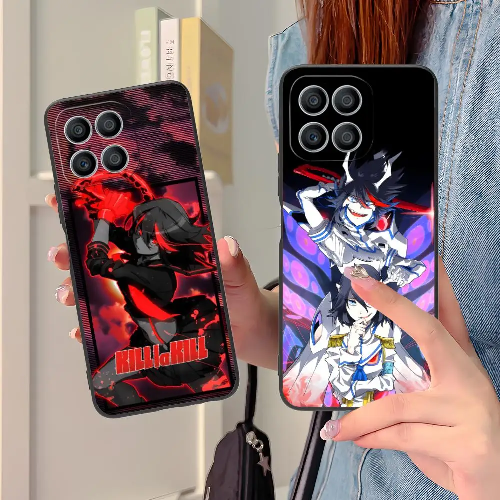 Funda de teléfono La Kill Ryuko Matoi para Honor 90 80 70 60 50 30 20 10 9 8 7 Pro S SE Lite 5G funda negra para teléfonos móviles