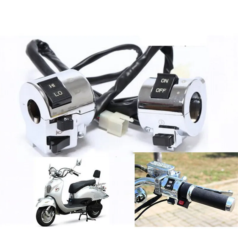 1Pair Motorcycle Handlebar Switch For Honda Moto Control Left Right Switche Horn Turn Signal Headlight Electric Start Motorbik