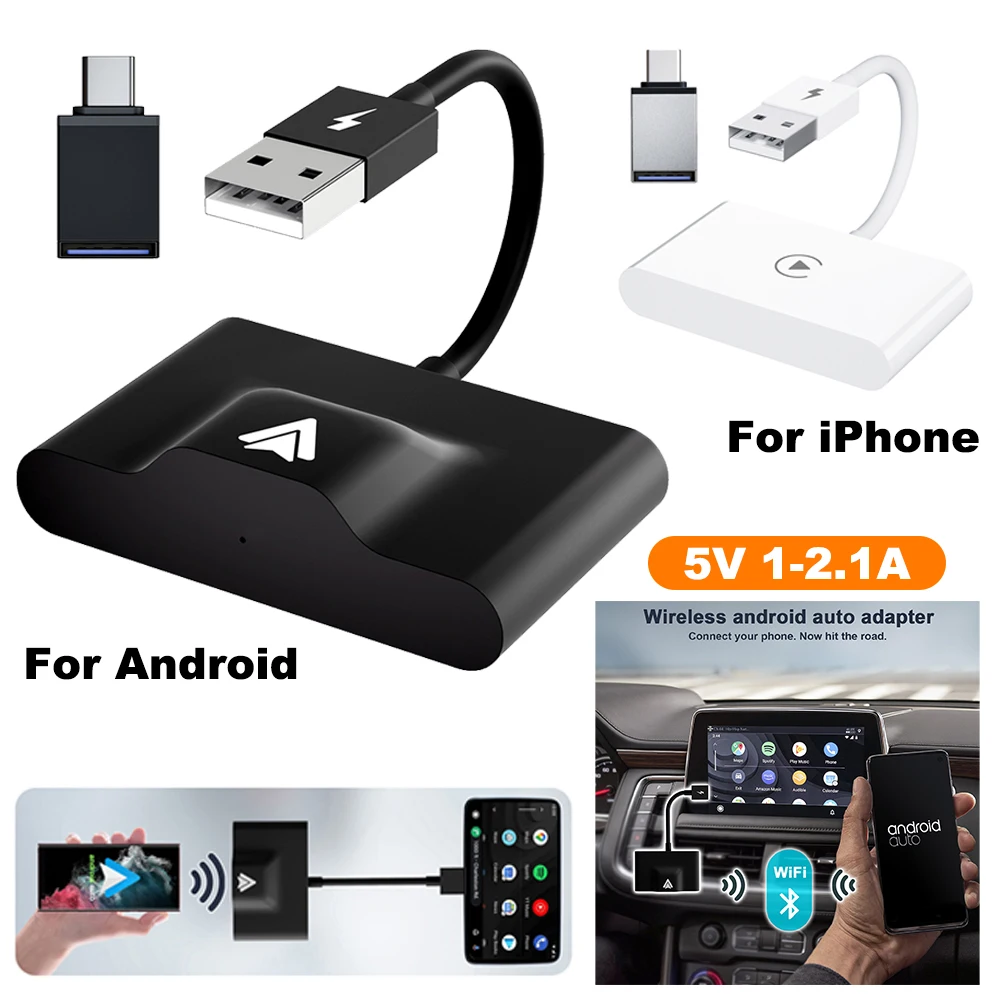 

Car Wireless Voice Assisstant Touch Carplay For Android Apple Wireless Auto Car Adapter Plug Play WiFi Online Update Multimedia