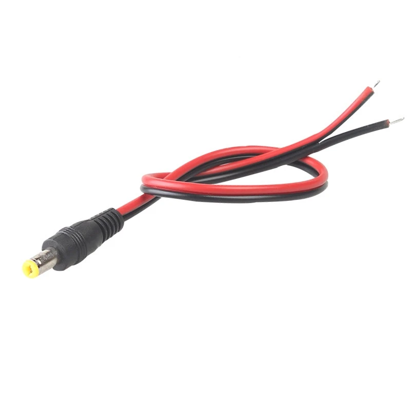 5PCS DC Power Male Female Cable 12V Plug DC Adapter Cable Plug Connector For CCTV Camera DC Plug 5.5*2.1mm 5.5x2.1