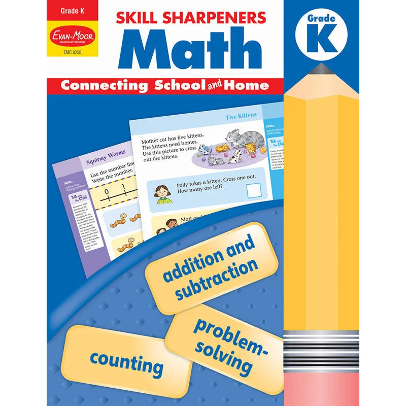 

Точилки для навыков Math Grade K 2021, пересмотренное издание EvanMoor EvanMoor 9781629389851 Книга