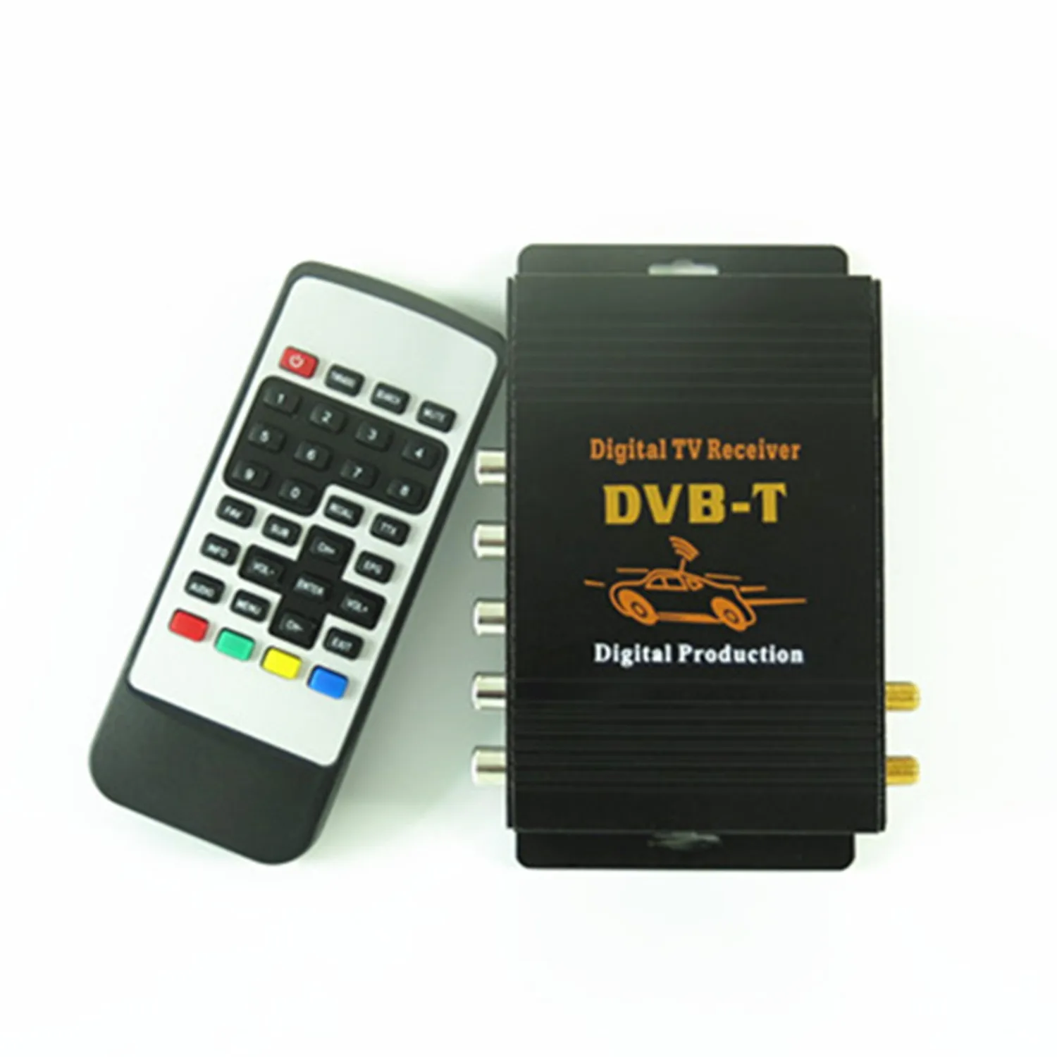 

Car Digital TV Model DVB-T-M-618 Receiver HD MPEG-4 CVBS D-TV Mobile Turner Converter Box Double Antenna