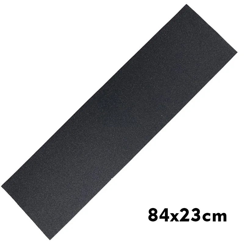 23x84cm Skateboard Deck Sandpaper Grip Tape Skating Board PVC Sandpaper Grip Tape Black Sanding Paper Abrasive Tools