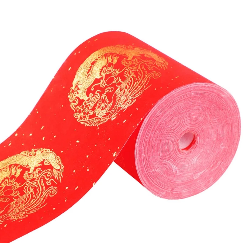 Spring Festival Couplets Papers Red Xuan Paper Roll Thick Chunlian/Duilian Paper