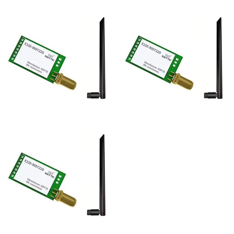 a55t-3x-ebyte-e220-900t22d-lora-llcc68-wireless-module-22dbm-long-range-5km-sma-k-uart-rssi-transmitter-dip-w-868mhz-antenna
