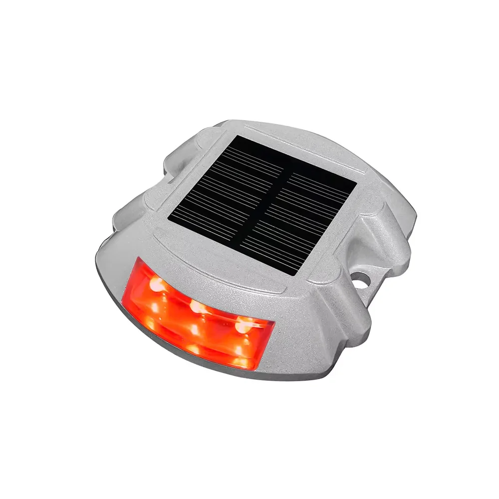 Smart Solar Road Studs with Motion Sensor - 8 LED Auto-Dimming Warning Lights IP68 Waterproof for Driveways/Parking Lots