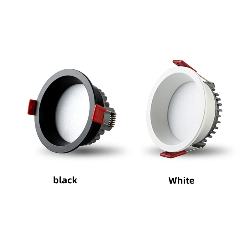 Imagem -03 - Regulável Ac85 265v Recessed Anti Brilho Led Downlights 7w 9w 12w 15w Led Luzes de Ponto de Teto Lâmpadas de Fundo Iluminação Interior