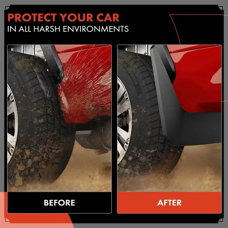4PCS Car Mudguard Mud Flaps Splash Mud Guard Fender For Chery Tiggo3 2014-2019 Car Accessories