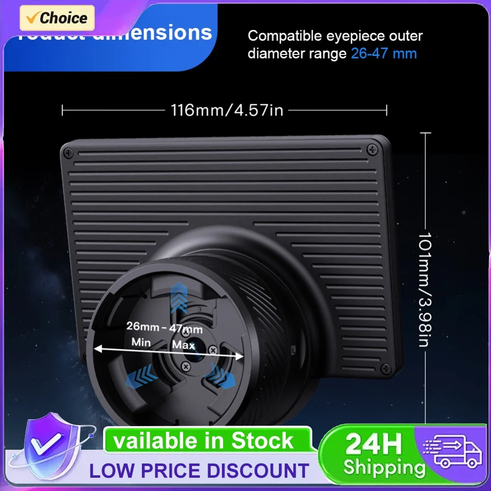 WiFi Electronic Eyepiece 1080P Telescope Camera Eyepiece with 4.3 Inch IPS Screen Astronomical Telescope Accessories