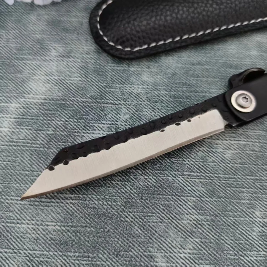 Higonokami EDC Hiking & Cycling Pocket Folding Knife with Leather Sheath Outdoor Camping Portable Fishing Tools Knives for Men