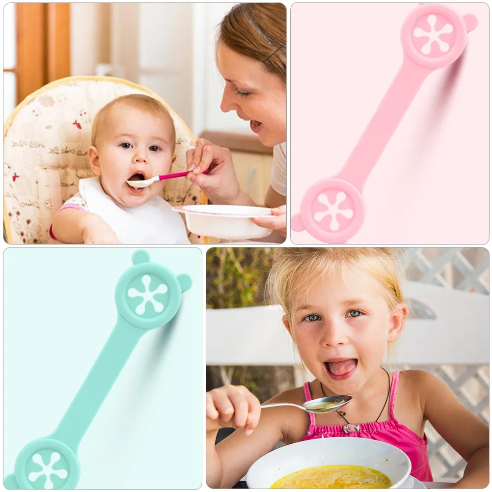 

Набор из 4 силиконовых зажимов для нагрудников: прочные портативные фиксаторы для детских салфеток, защита одежды малышей во время еды