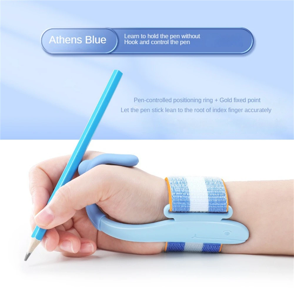 Wrist Brace Durable Comfortable To Use Abs+nylon Material Ergonomic Pen Grip Aid Pencil Holder Writing Corrector Non-slip